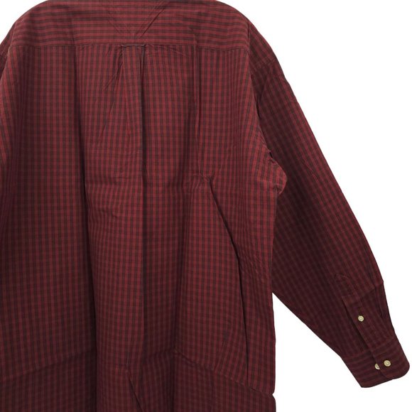 Vintage 2002 Tommy Hilfiger Button Front Shirt Mens 16.5 Holiday Tartans Plaid - Picture 15 of 15